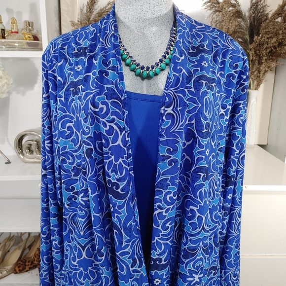 Classic Editions Blue Tunic Top Size XXL - Picture 1 of 12